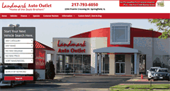 Desktop Screenshot of landmarkautooutlet.com